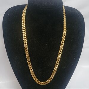 Vintage Givenchy flat chain, gold plated, unisex